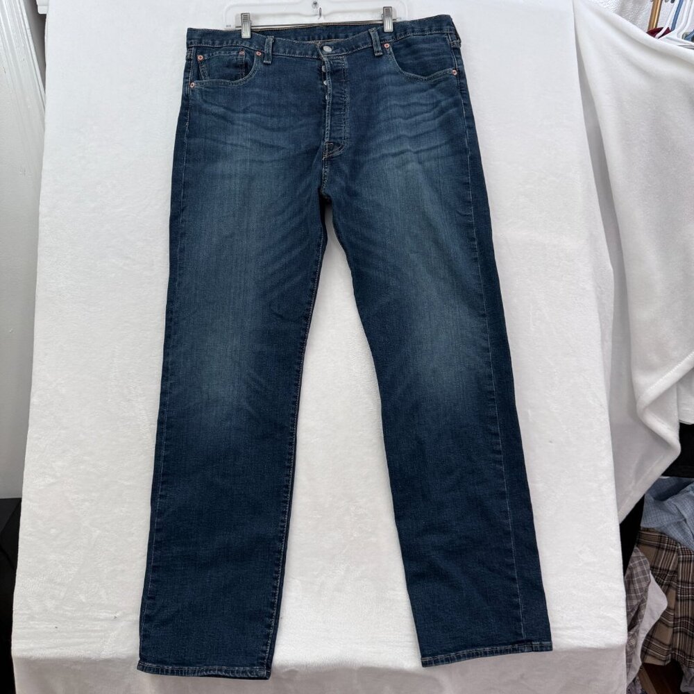 Levis 501 Jeans Mens 40x34 (38x33) Blue Original Fit Straight Leg Button Fly